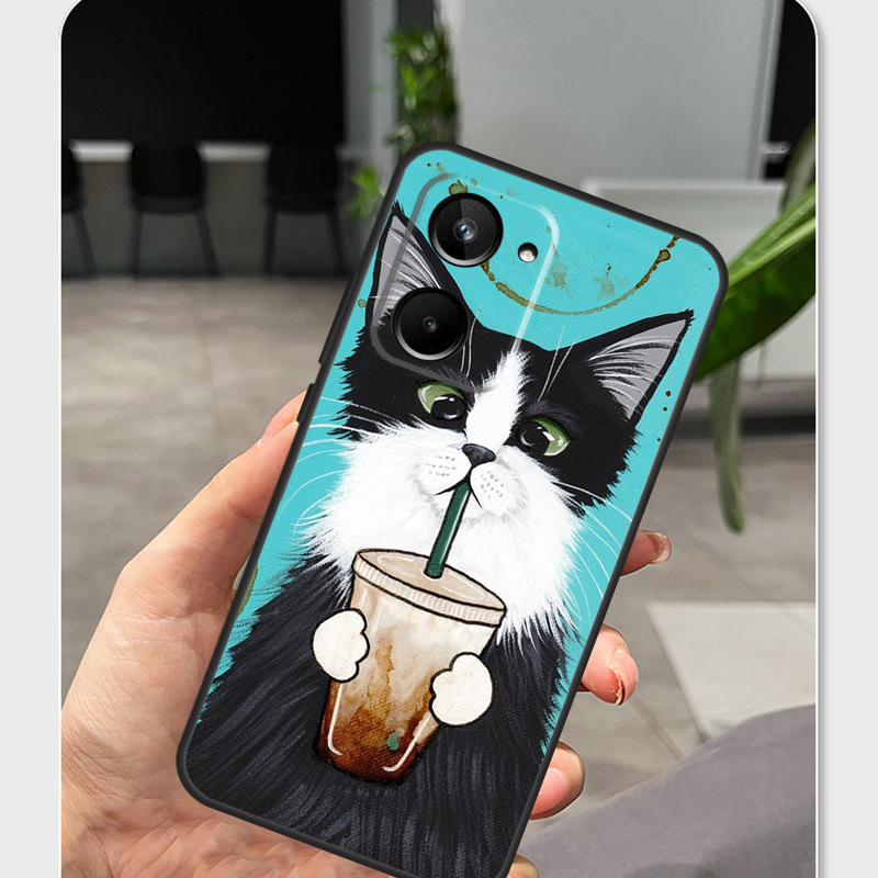 Cute Animal Cat Coffee For Rea - đánh giá và giá Realme C67