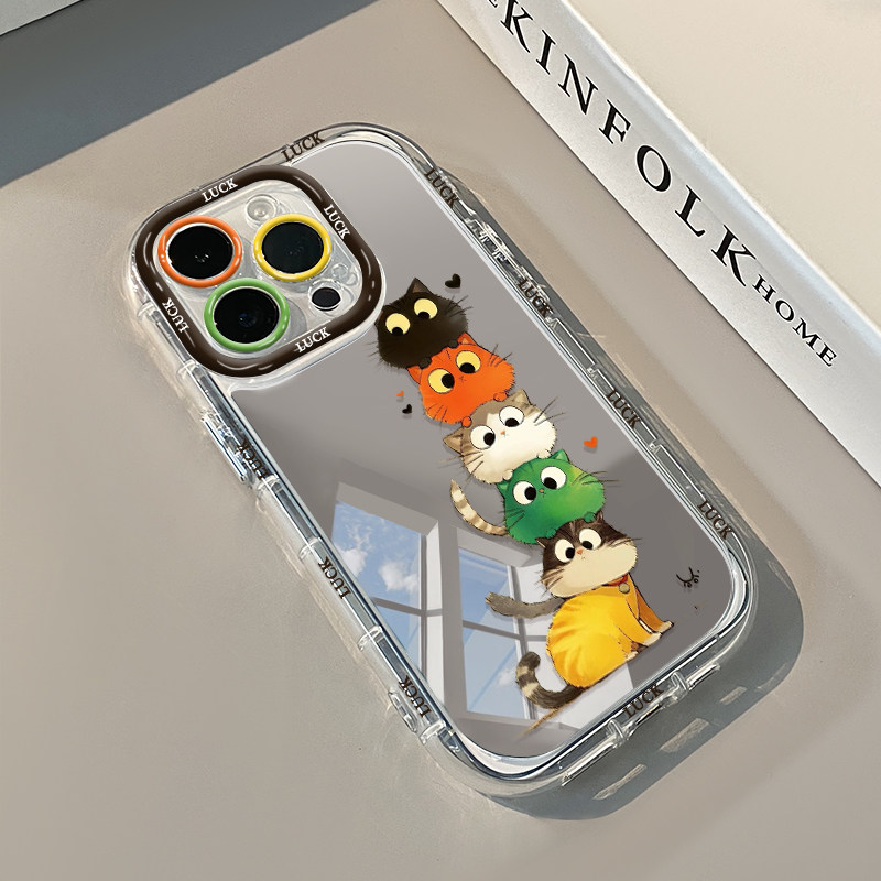 Korean Cute Funny Cat Air Cush - đánh giá và giá Apple Iphone 15 Pro Max